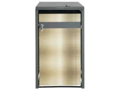 Mülltonnenbox 1er 117x68x80cm Anthrazit*PROREGAL Outlet