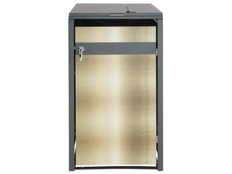 Mülltonnenbox 1er 117x68x80cm Anthrazit*PROREGAL Outlet