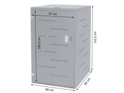 Mülltonnenbox 116,5x66x80cm Erweiterbar*PROREGAL Discount