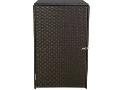 PROREGAL Weitere Ordnungssysteme Für Den Garten|Mülltonnenverkleidung HxBxT 110x65x66 cm Poly-Rattan 120L Mülltonnenbox Mülltonnenabdeckung