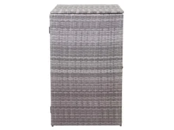 PROREGAL Weitere Ordnungssysteme Für Den Garten|Mülltonnenverkleidung HxBxT 110x65x66 cm Poly-Rattan 120L Mülltonnenbox Mülltonnenabdeckung