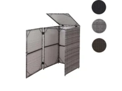 PROREGAL Weitere Ordnungssysteme Für Den Garten|Mülltonnenverkleidung HxBxT 110x65x66 cm Poly-Rattan 120L Mülltonnenbox Mülltonnenabdeckung