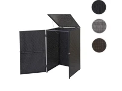 PROREGAL Weitere Ordnungssysteme Für Den Garten|Mülltonnenverkleidung HxBxT 110x65x66 cm Poly-Rattan 120L Mülltonnenbox Mülltonnenabdeckung