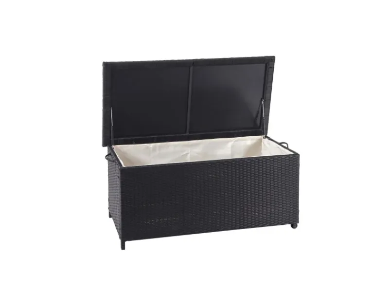 Poly-Rattan Kissenbox HxBxT 51x100x50cm Premium 170L Gartentruhe Auflagenbox Truhe*PROREGAL New