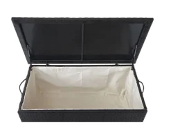 Poly-Rattan Kissenbox HxBxT 51x100x50cm Premium 170L Gartentruhe Auflagenbox Truhe*PROREGAL New