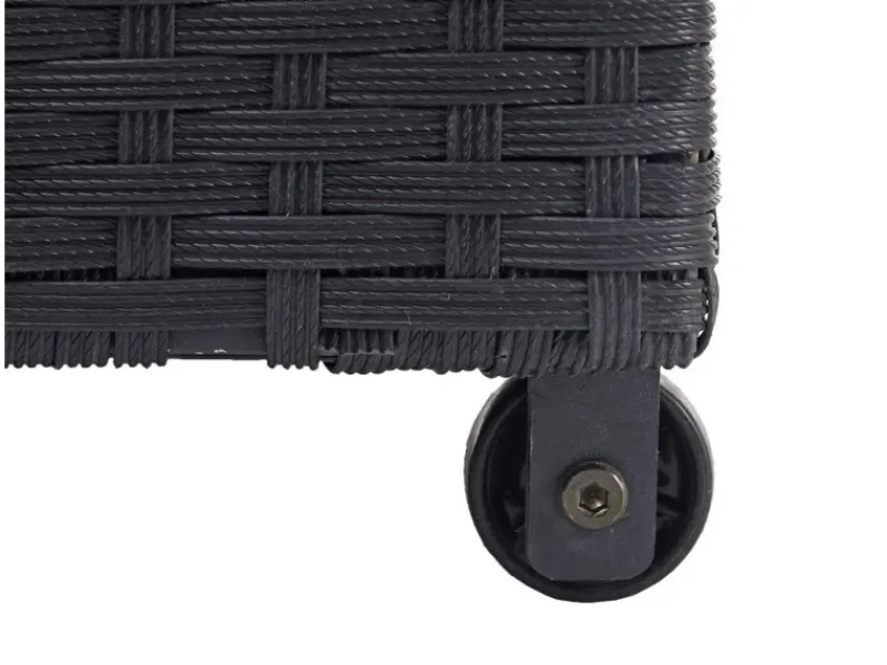 Poly-Rattan Kissenbox HxBxT 51x100x50cm Premium 170L Gartentruhe Auflagenbox Truhe*PROREGAL New