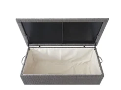 Poly-Rattan Kissenbox HxBxT 80x160x94cm Premium 320L Gartentruhe Auflagenbox Truhe*PROREGAL Clearance