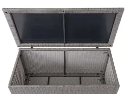 PROREGAL Auflagenboxen|Poly-Rattan Kissenbox HxBxT 63x135x52cm Basic 320L Gartentruhe Auflagenbox Truhe