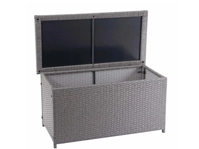 PROREGAL Auflagenboxen|Poly-Rattan Kissenbox HxBxT 51x115x59cm Basic 250L Gartentruhe Auflagenbox Truhe