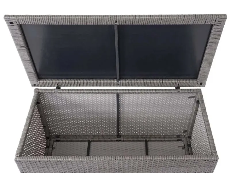PROREGAL Auflagenboxen|Poly-Rattan Kissenbox HxBxT 51x115x59cm Basic 250L Gartentruhe Auflagenbox Truhe