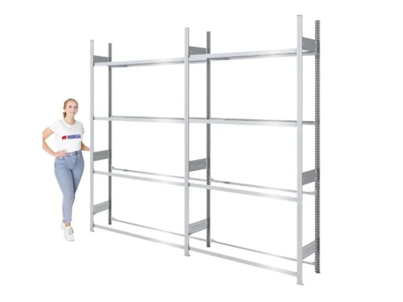 PROREGAL Quads|Reifenregal Tire Pro Made In Germany HxBxT 250 x 260 x 43 cm 4 Ebenen 150 kg Fachlast Bis Zu 12 Reifen Pro Ebene Verzinkt