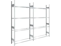 PROREGAL Quads|Reifenregal Tire Pro Made In Germany HxBxT 250 x 260 x 43 cm 4 Ebenen 150 kg Fachlast Bis Zu 12 Reifen Pro Ebene Verzinkt