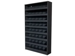 Schüttenregal Mit 48 Fächern Zur Wandbefestigung HxBxT 85x50x12,5cm Anthrazitgrau*PROREGAL Hot