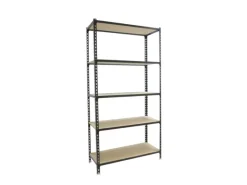 Schwerlastregal Muli HxBxT 180 x 80 x 30 cm 5 Fachböden Fachlast 150 kg Anthrazit*PROREGAL