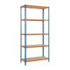 Schwerlastregal Big Muli HxBxT 200 x 120 x 40 cm 5 Fachböden Fachlast 200 kg Blau-Orange*PROREGAL Outlet