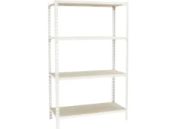 Schwerlastregal Mid Muli HxBxT 150 x 110 x 40 cm 4 Fachböden Fachlast 200 kg Blau-Orange*PROREGAL Hot