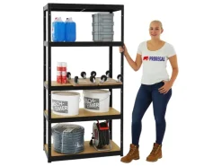 PROREGAL Sportgeräte|Schwerlastregal Slim Elephant S HxBxT 180 x 90 x 45 cm 5 Ebenen Fachlast 350 kg