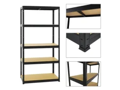 PROREGAL Sportgeräte|Schwerlastregal Slim Elephant S HxBxT 180 x 90 x 45 cm 5 Ebenen Fachlast 350 kg