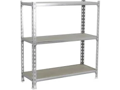 Schwerlastregal Small Muli HxBxT 100 x 110 x 40 cm 3 Fachböden Fachlast 200 kg Verzinkt*PROREGAL Discount