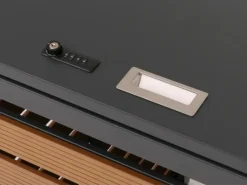 XL 2er-/4er-Mülltonnenverkleidung HxBxT 119x140x102 cm Teak-Optik Mülltonnenbox Mülltonnenabdeckung WPC Metall 86kg*PROREGAL Clearance