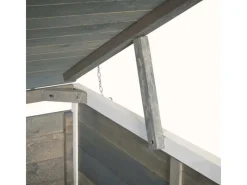 PROREGAL Weitere Ordnungssysteme Für Den Garten|XL 1er-/2er-Mülltonnenverkleidung HxBxT 126x79,5x98 cm Grau-Weiß Mülltonnenbox Mülltonnenabdeckung Holz