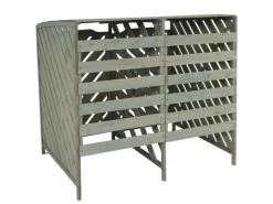 PROREGAL Weitere Ordnungssysteme Für Den Garten|XL 2er-/4er-Mülltonnenverkleidung HxBxT 121x133x98 cm Mülltonnenbox Mülltonnenabdeckung Holz -Zertifziert