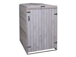 PROREGAL Weitere Ordnungssysteme Für Den Garten|XL 1er-/2er-Mülltonnenverkleidung HxBxT 126x79,5x98 cm Mülltonnenbox Mülltonnenabdeckung Holz
