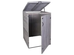 PROREGAL Weitere Ordnungssysteme Für Den Garten|XL 1er-/2er-Mülltonnenverkleidung HxBxT 126x79,5x98 cm Mülltonnenbox Mülltonnenabdeckung Holz