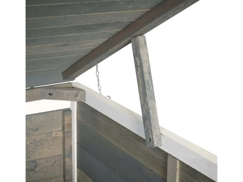 PROREGAL Weitere Ordnungssysteme Für Den Garten|XL 2er-/4er-Mülltonnenverkleidung HxBxT 126x158x98 cm Grau-Weiß Mülltonnenbox Mülltonnenabdeckung Holz