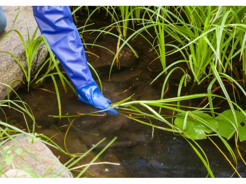 PVC-Schutzhandschuhe 68 cm lang Größe 7,5*Heissner Discount