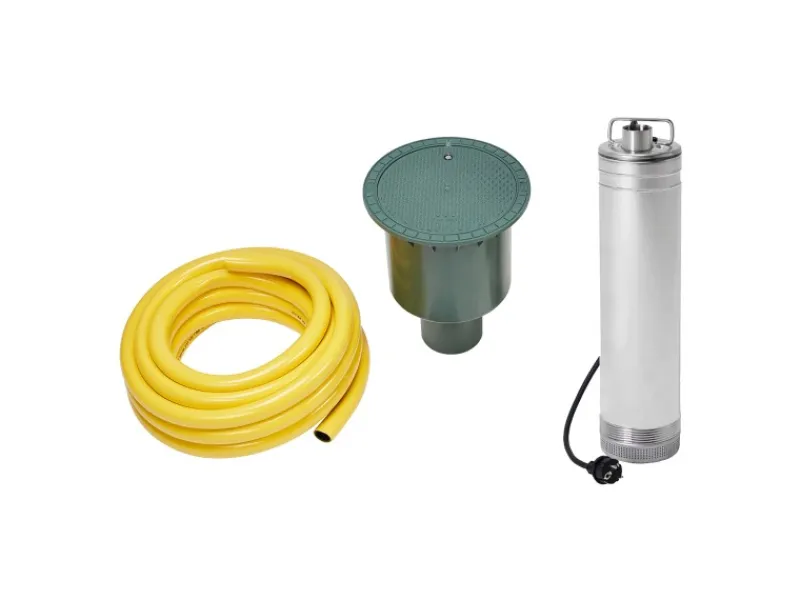 4rain Regenwasser-Nutzung|Flachtank-Paket Flat S 4.500 l Garten-Comfort