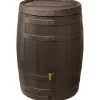 4rain Regenwasser-Nutzung|REgenfass Vino 400 l Dunkelbraun Holzoptik