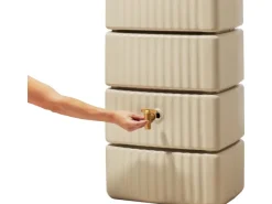 4rain Regenwasser-Nutzung|Regenwassertank Slim 330 l 37 cm Tiefe inkl. Zubehör