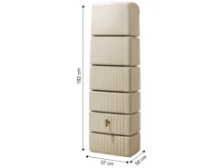 4rain Regenwasser-Nutzung|Regenwassertank Slim 330 l 37 cm Tiefe inkl. Zubehör