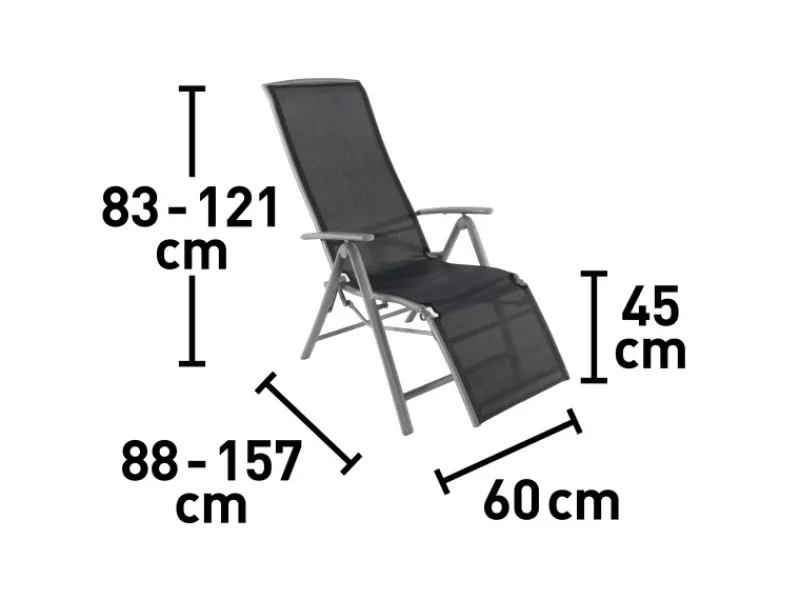 Relaxsessel Vigo mit verstellbarer Rückenlehne und Fußstütze Textilen* Sale