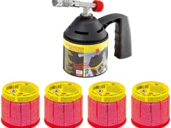 Rothenberger Industrial Campingzubehör|Rothenberger Lötlampen RoFlame Economy Set inkl. 4 Gaskartuschen