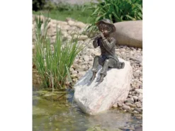 Rottenecker Rund Um Den Teich|Bronze-Figur Flötenspieler Toni