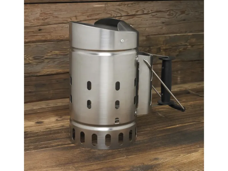 Anzündkamin mit Funkenschutz Edelstahl*Rösle Best