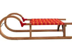 Kinder Rudisport Kinder-Gartengeräte|Rodel aus Holz mit Gurtsitz 95 cm