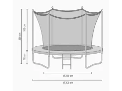 Salta Trampoline|Trampolin First Class ø 305 cm Schwarz
