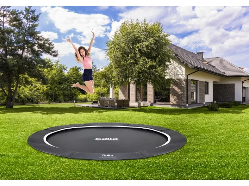 Trampolin Royal Baseground Ø 396 cm Schwarz*Salta Online
