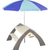 AXI Wasserspielzeug|Sand- und Wassertisch/Picknicktisch Delta (inkl. Sonnenschirm)