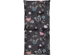 Beo Strandkörbe|Gartenstuhlauflagen|Saumauflage Niedriglehner Bregenz Grau mit Blümchen