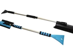 Besen|Schneebesen mit Eiskratzer Teleskopierbar 77 cm - 122 cm
