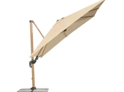 Schneider Ampelschirm 300 cm x 300 cm Natur mit Kurbelmechanik*Schneider Schirme Outlet