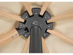 Schneider Ampelschirm 300 cm x 300 cm Natur mit Kurbelmechanik*Schneider Schirme Outlet