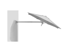 Schneider Ampelschirm Muro Ø 250 cm Silber-Grau mit Handöffner*Schneider Schirme