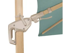 Schneider Ampelschirm Rhodos Twist Loft 300 cm x 300 cm Grün mit Kurbelmechanik*Schneider Schirme Sale