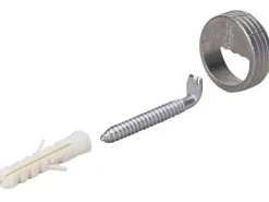 Rechen|Schrankaufhänger Zinkdruckguss vernickelt mit Haken 2 Stück