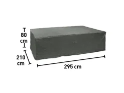 Schutzhüllen|Balkonmöbel|Schutzhülle für Tisch mit Stühlen 295 cm x 210 cm x 80 cm, mit Kordelzug